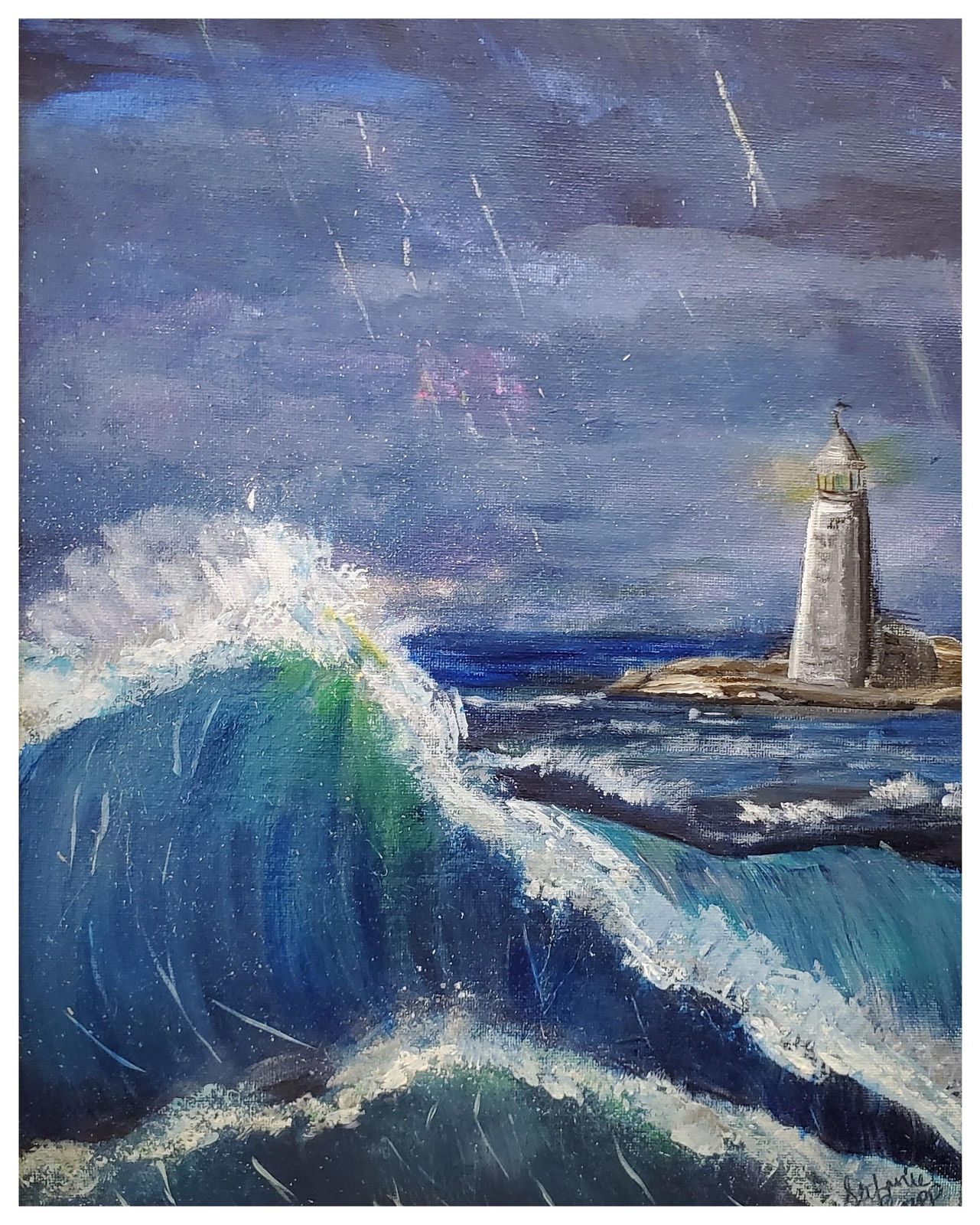 One Light Left — Oil on canvas by Stefanie Snapp