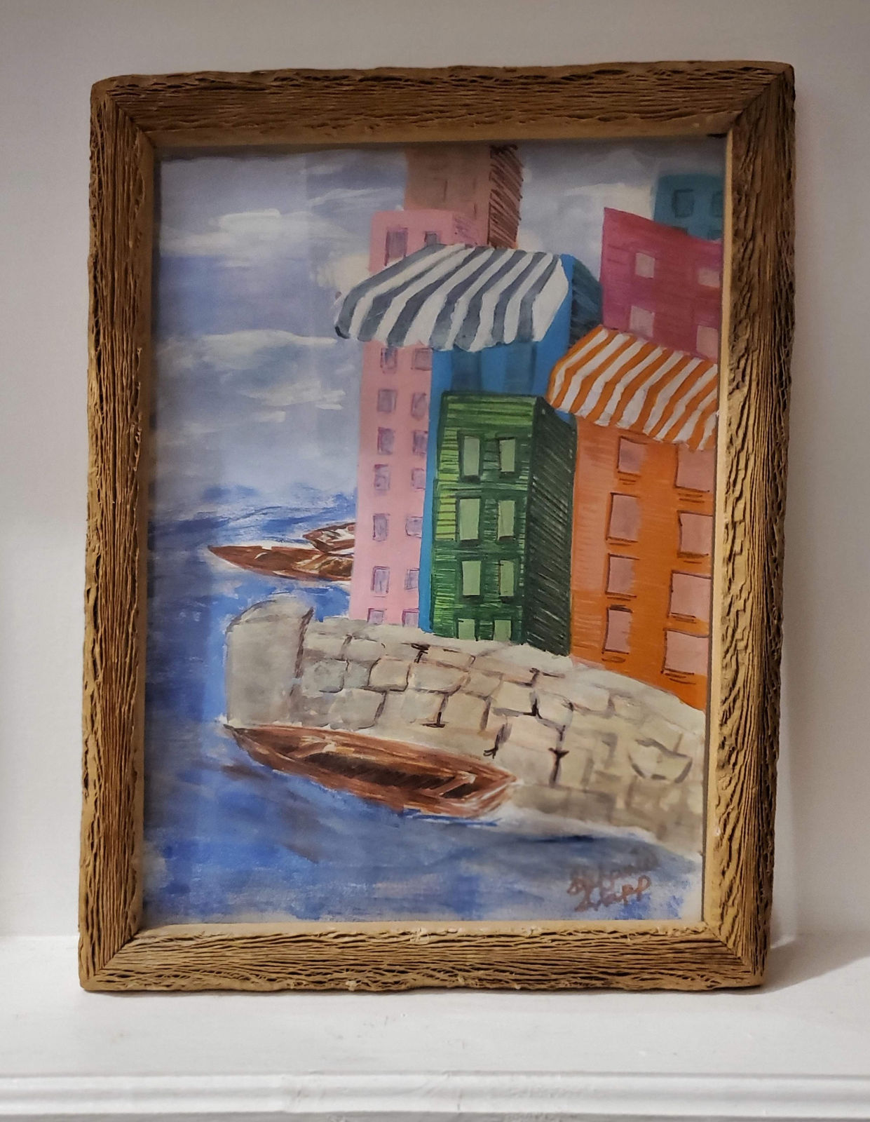 Burano Boat Ride — Acrylic on canvas by Stefanie Snapp