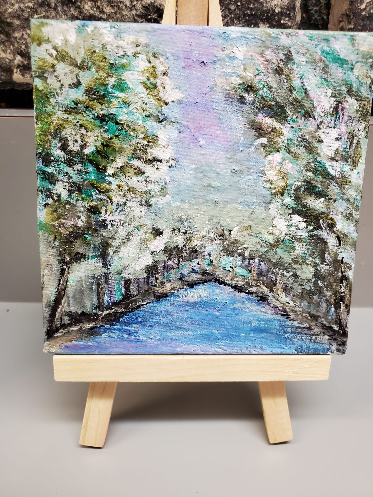 Spring Lake — Watercolor on paper by Stefanie Snapp